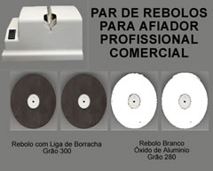 Par de Rebolos para Afiador Comercial Profissional (50mm)