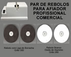 Par de Rebolos para Afiador Comercial Profissional (50mm)