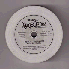 REBOLO FINO AFIACAO ALICATES-125 MM DIAMETRO- FURO DE ½- Espessura 16 mm-Grão 280 (Para esmeril)